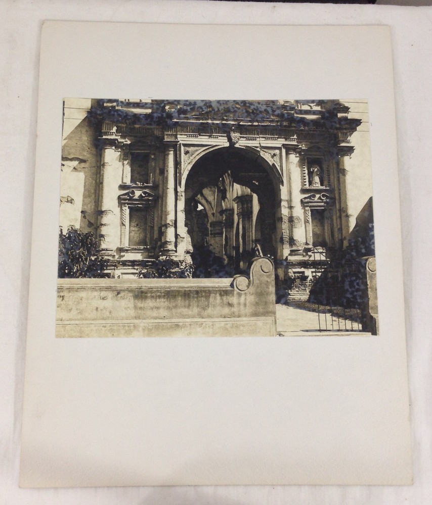 Vintage Black & White Photo M Kazan RUINED CHURCH ANTIGUA GUATEMALA 1968 #9