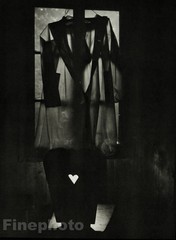 1959/78 JOSEF SUDEK Czech Photo Gravure Sheer Jacket Fashion Window Interior Art