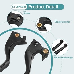 Premium Aluminum Motorcycle Brake & Clutch Lever Compatiable with Harley Spor…