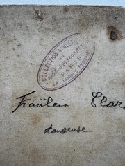 Rare Unusual Photo Cabinet Card Catalog Clara Ziegler 1880s Raschkow Germany