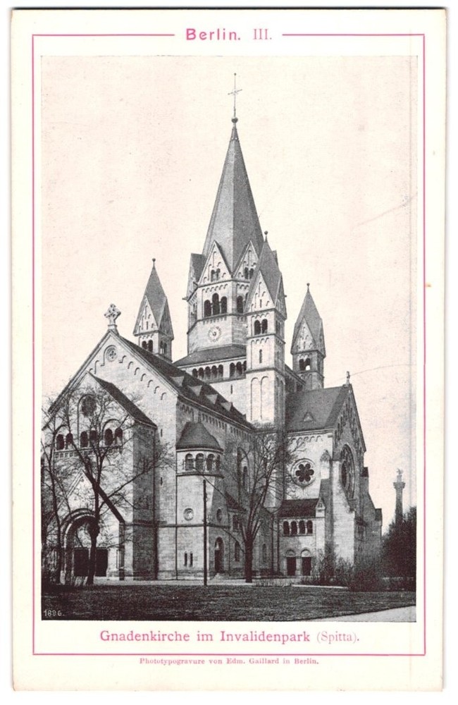 Photography / Light Print Edm. Gaillard, Berlin, view of Berlin, Church of Grace in