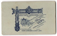 Photograph Alfons Piska, Vienna, coat of arms Austria and small Monogrammed Coat of Arms