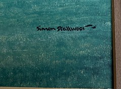 Masters Hole #13 Augusta National Matted Print Simon Smallwood 22 X 26
