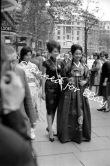 MISS WORLD 1965 ORIENTAL CONTESTANTS ON STREET PHOTO SHOOT – 15 NEGATIVES