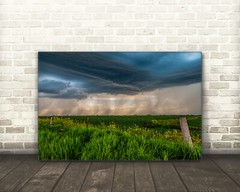 Storm photography print Iowa country landscape wall art picture nature photo