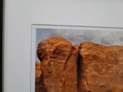 Arches National Park Framed Glass Matted Signed MARC STUART 12.5×15.5 Original
