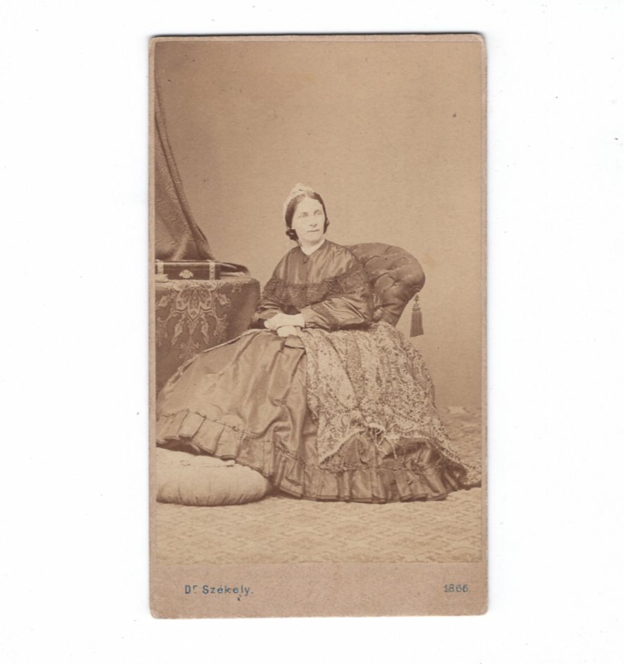 Szekely CDV photo fine lady/nobility? Vienna 1866