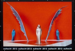 Upright Feather Sculpture Art Exhibition Photography 2013