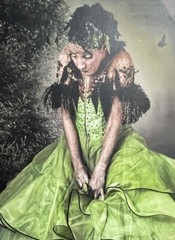 H Suhre «Like a Fairytale» Photograh of a Woman on Canvas
