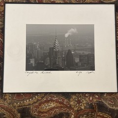 Chrysler Building New York City Black & White Photograph Framed & Signed 1948