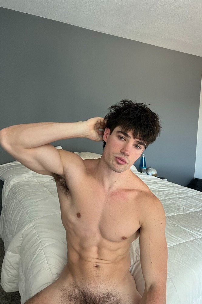 [K077] Handsome Man Cute Male Model Showing Off Body Physique Art Photography