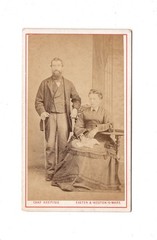 Charles Keeping CDV Photo Fine Couple – Exeter & Weston – Super Mare Circa 1870