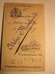 Grimma – 1893 – Adt. Bohemian as Soldier in Uniform with Hat – Hussar? / CDV