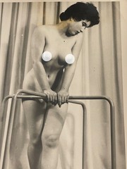 Original Curiosa Pin Up Print 1950s Portrait Nude Woman Female France Eros