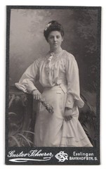 Photograph Gustav Scheerer, Esslingen, Bahnhofstr. 5, view Esslingen, studio