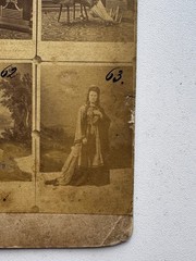 Rare Unusual Photo Cabinet Card Catalog Clara Ziegler 1880s Raschkow Germany