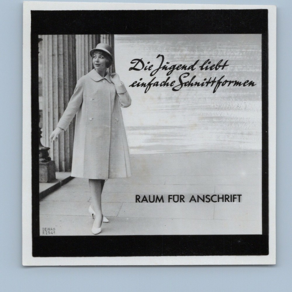 Advertising advertising – fashion woman youth cut shapes GDR – old photo 1950s 1960s