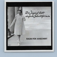 Advertising advertising – fashion woman youth cut shapes GDR – old photo 1950s 1960s