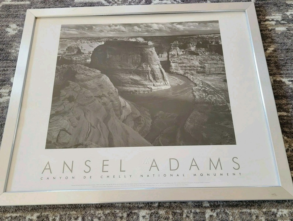 Ansel Adams Lithograph auth. 1995 Gardner framed canyon Chelly Arizona 27×33