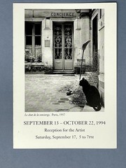 Janine Niépce (1921-2007) Art Show Announcement Card 1994 Witkin Gallery