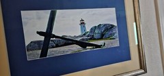 Framed and Matted High Quality Photograph of Peggy’s Cove, Nova Scotia