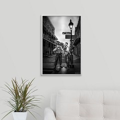 New Orleans MIMES JACKSON SQUARE 16×24 framed canvas print French Quarter