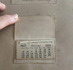 1923 Wallace Nutting Exterior Hand Colored Photo Calendar w/Poem
