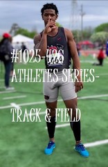 MALE PORTRAIT #1025-426- athletes series-track & field – free shipping in usa