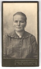 Photograph Karl Dietrich running portrait of a woman CDV/cabinet photo
