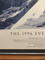1996 Everest Film Expedition Framed Film Poster Signed David Breashears IMAX