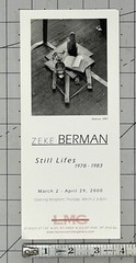 Zeke Berman (b. 1951) Art Announcement Card – Still Life Photography