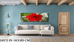 Ruby Blooms: Red Hawaiian Hibiscus Flower Tropical Wall Art Metal Canvas Print