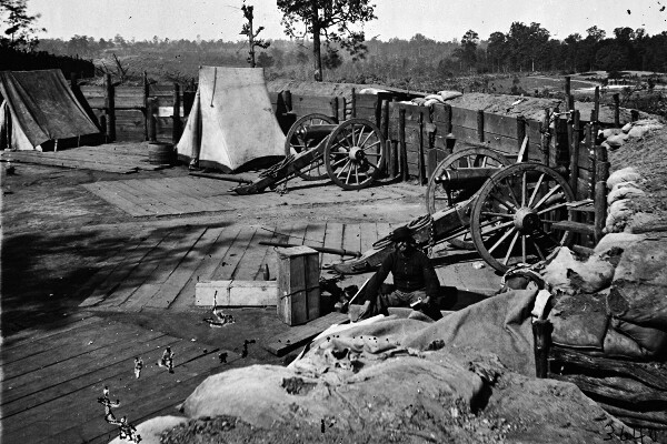 New Civil War Photo: Confederate Rebel Fort in Atlanta, Georgia – 6 Sizes!