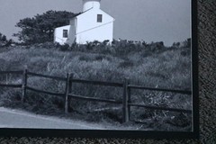 LIGHTHOUSE in Field Vintage Black White Art Photo Print Classic Old Estate HK