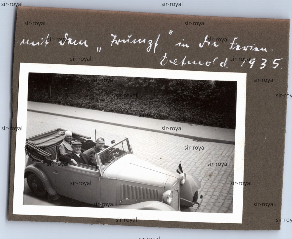 Adler Trump Car Vehicle 1934 – Vintage 1930s – Photo 12x10cm