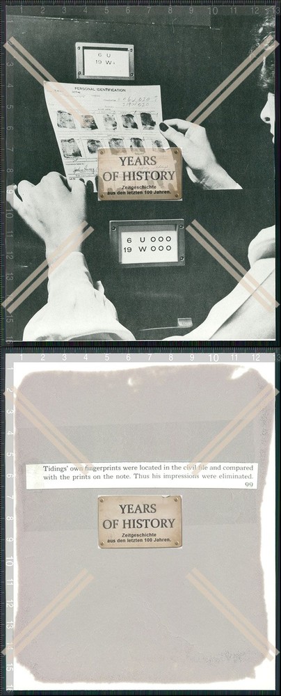 Photo Tiding’s person’s own fingerprints were found in civilian records and