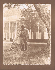 NEWLY FOUND! HENDRICKSON B&W Sepia Photo Print VICTORIAN SOLDIER IN UNIFORM 8X10