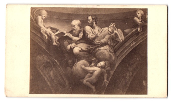 Photograph Two Gentlemen Surrounded By Angels