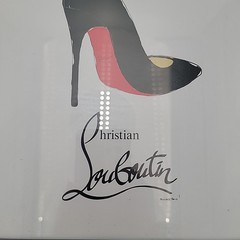 Christian Louboutin Red Bottom Framed Art New 12 x 12 Fairchild Paris