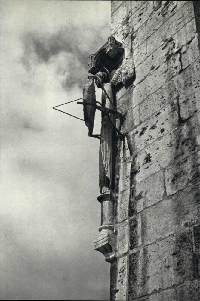 1928 1972 Andre Kertesz Church Angel Statue Chartre Art Photo Photogravure