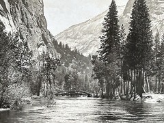 USA US California Landscape River c1900 Photo Stereo Vintage P81L7