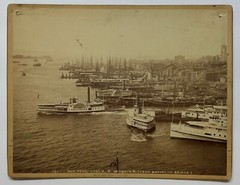 Antique John S Johnston ‘NEW YORK East River from BROOKLYN BRIDGE’ Photograph