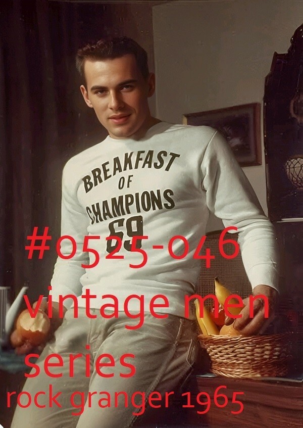 VINTAGE MALE PORTRAIT #0525-046- rock granger 1965 -free shipping in usa