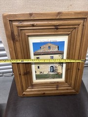 Framed Photograph Stone Farmhouse Entrance Door Tuscany Italy Vintage 18×14