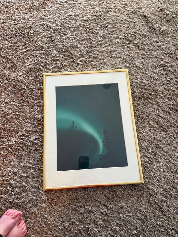 nature photography, nothern lights , framed photography