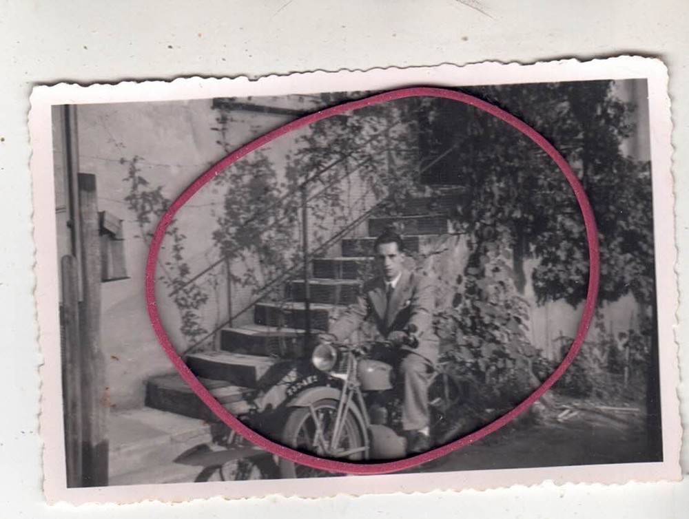 PHOTO PHOTO CAR AUTOMOBILES OLD MOTORCYCLE