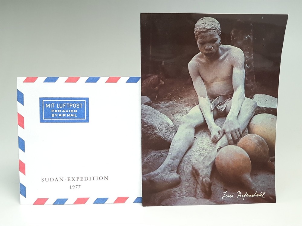 Sudan Expedition 1977 Envelope & Nuba Postcard – From Leni Riefenstahl Estate