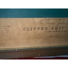 Clipper Ship «Dreadnought» Off Sandy Hook 1854 Antique Lithograph 19X15″