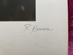 Vintage ABSTRACT ART PHOTOGRAPHY Signed Richard Komara 1970’s MAN DREAMING #11