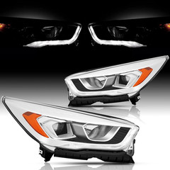 For 2017 2018 2019 Ford Escape Halogen Type Headlight Assembly W/Led DRL Project